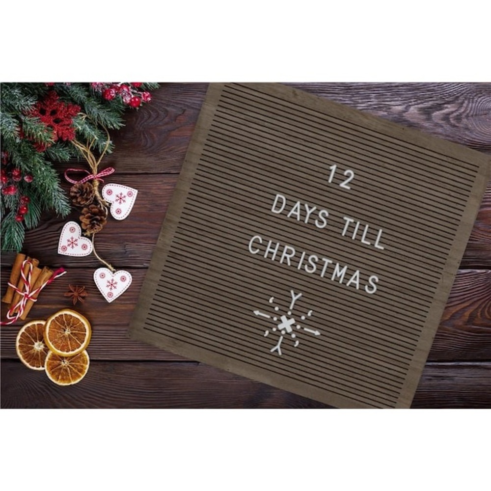 A+R 14 x 14-in Grey Letter Board